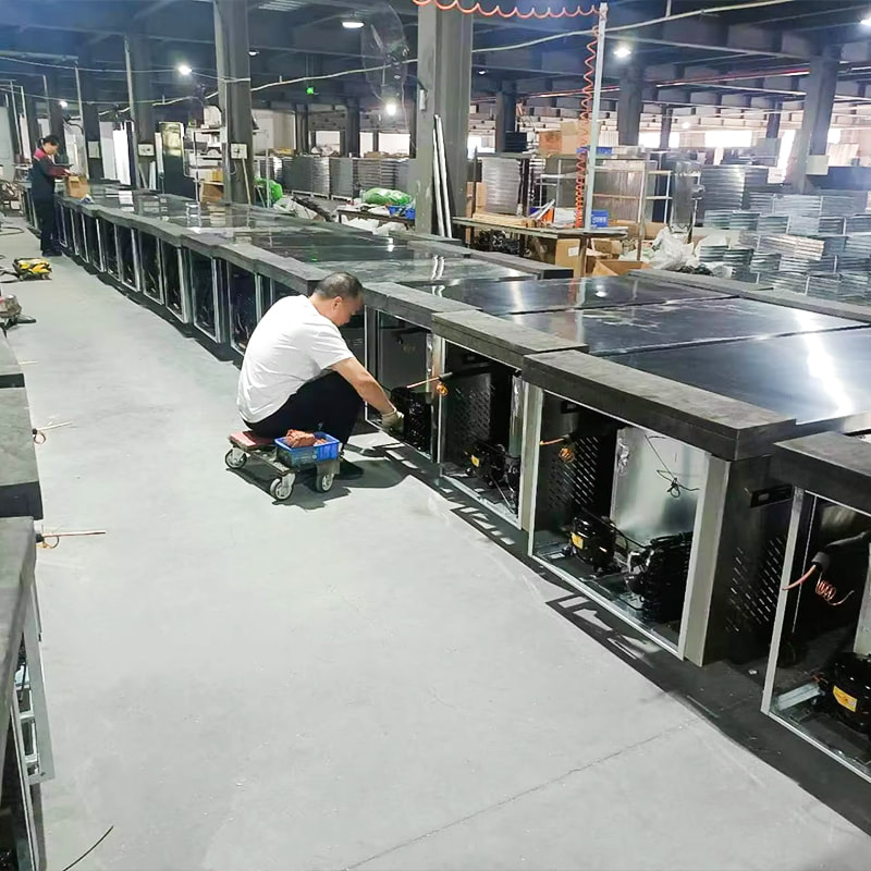 Ploché chladenie 1,8 m vzduchom chladená kuchynská skrinka Ploché chladenie 1,8 m vzduchom chladená kuchynská skrinka