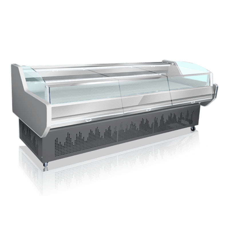 Chladená vitrína na čerstvé mäso Chladená vitrína na čerstvé mäso