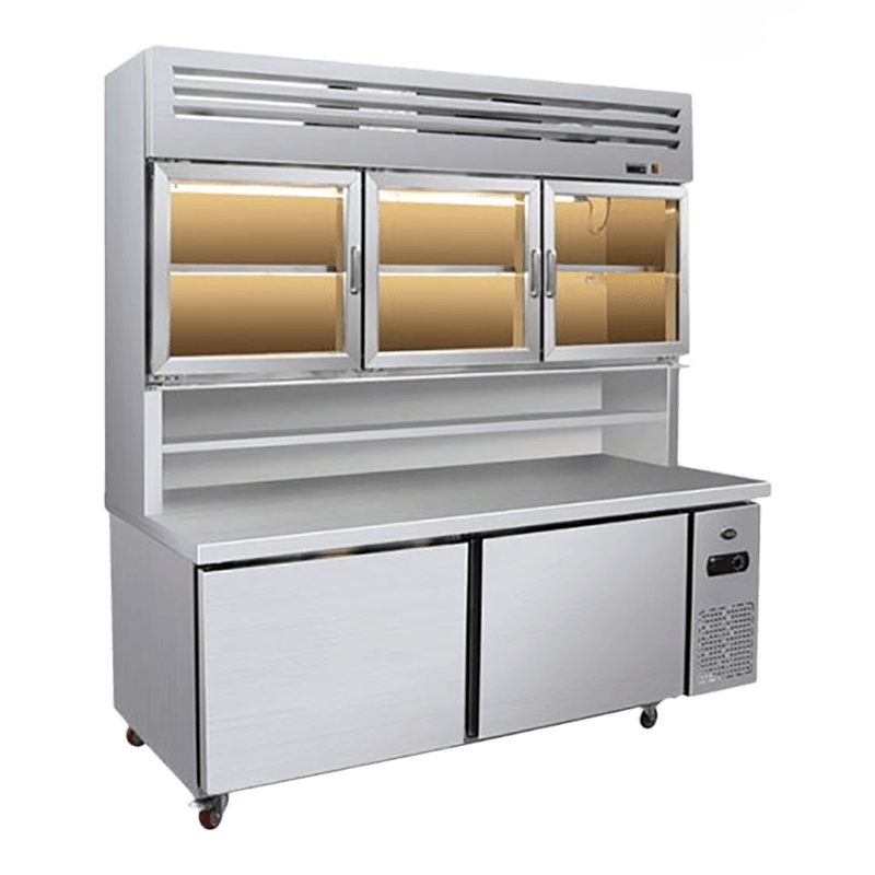 Kombinovaný viacpodlažný chladič s plochým dnom