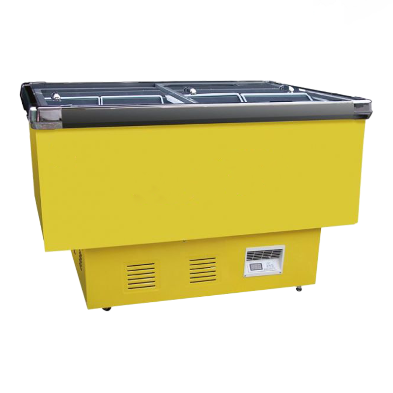 Chladené ostrovné vitríny s plochým dnom Chladené ostrovné vitríny s plochým dnom